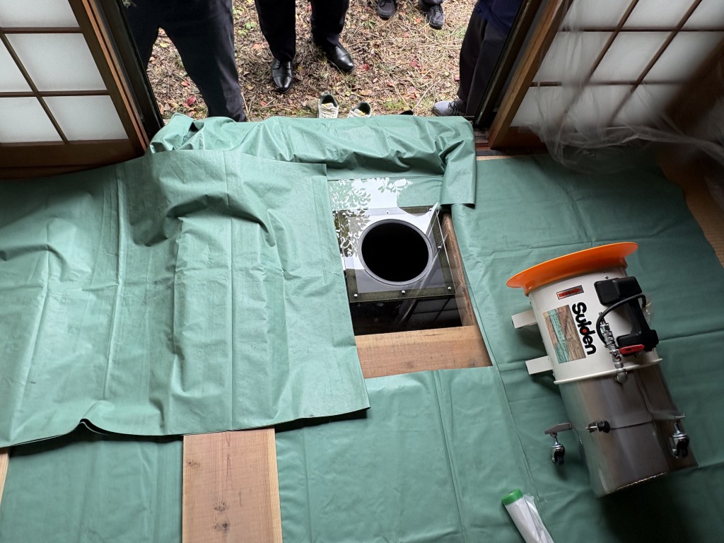 発泡機を設置する前の準備