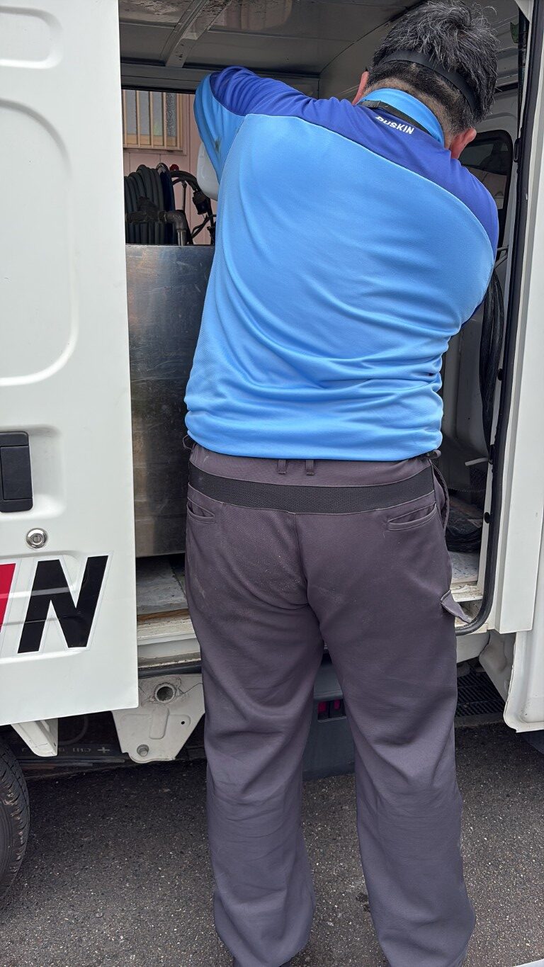 薬剤調合後の薬剤タンク内の様子